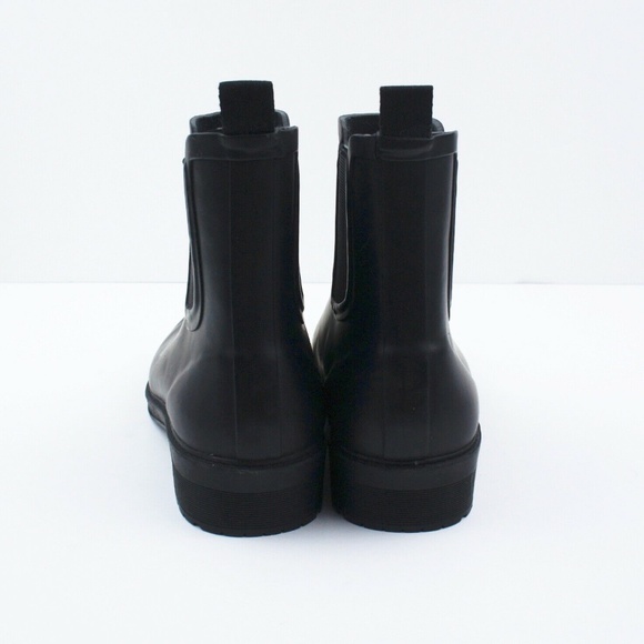 New JCREW Chelsea Matte Rain Boots in Black - Picture 4 of 4